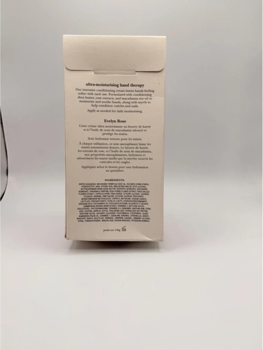 Crabtree & Evelyn Evelyn Rose Hand Therapy Cream Full Size 3.5oz 100g New
